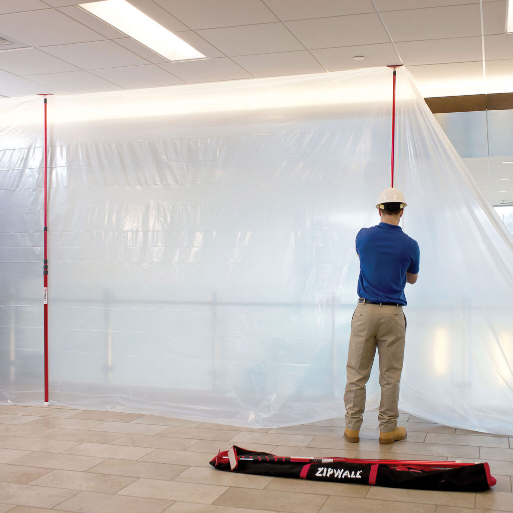 簡単養生、ZIPWALL KIT20（6ｍ）２本入り